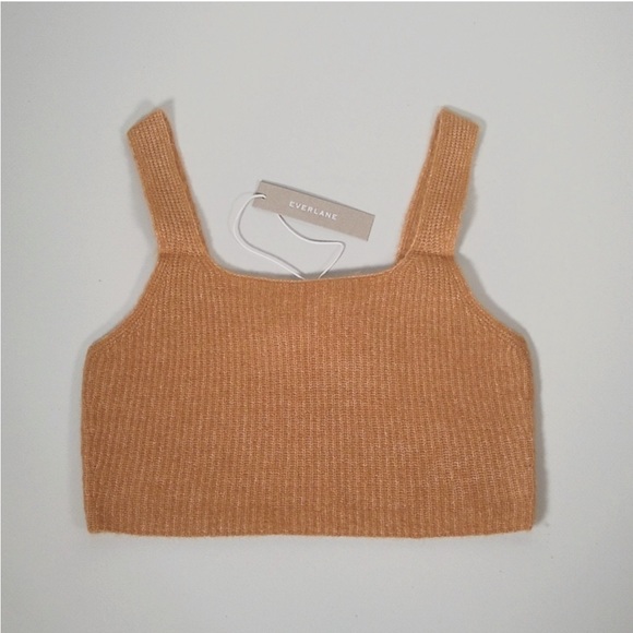 NWT Everlane The Cozy Stretch Tank Camel balletcore - Picture 6 of 12